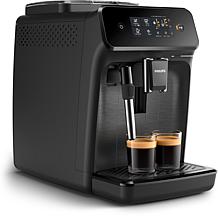 Philips 1200 Automatic Espresso Machine with Milk Frother - Black 