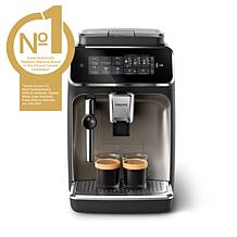Philips Automatic Espresso Machine with Milk Frother - Black & Chrome 