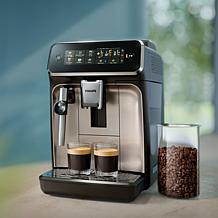 Philips Automatic Espresso Machine with Milk Frother - Black & Chrome 