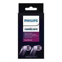 Philips Sonicare Cordless Power Flosser w/ Quad Stream Nozzle 2pk