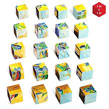 PicassoTiles 1" Magnetic Puzzle Cubes World Famous Paintings