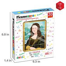 PicassoTiles 20-piece World Famous Painting Puzzle Magnetic Cubes