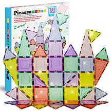 PicassoTiles 48pc Magnetic Building Tile Block Set