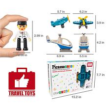 PicassoTiles Aircraft Character Figure Set