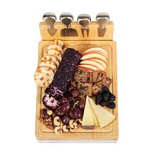 Picnic Time Asiago Cheese Cutting Board & Tools Set, (Parawood)