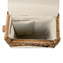 Picnic Time Corsica Wine Basket - Beige Canvas