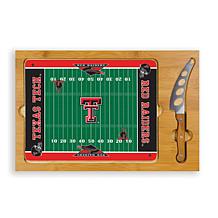 Picnic Time Glass Top Cutting Set-Texas Tech Un.