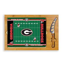Picnic Time Glass Top Cutting Set - Un. of Georgia