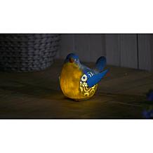 Plow & Hearth Solar Resin Bird Garden Decor