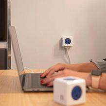 PowerCube Extended 2-pack 5 Socket Surge Protector with 5 ft. Cable