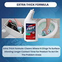 Professor Amos 58oz Fast Toilet & Tank Cleaner w/Foam Booster