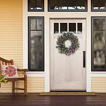 Puel International 30" Artificial Lavender & Eucalyptus Floral Wreath
