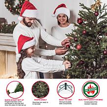 Puleo 6-1/2 ft. Pre-Lit Green Mountain Fir Artificial Christmas Tree