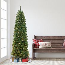 Puleo 7.5 ft. Noble Fir Artificial Christmas Tree w/350 Clear Lights