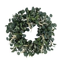 Puelo International 24 in B/O Glittery Wreath, 50 Warm white LED lit -  20616964