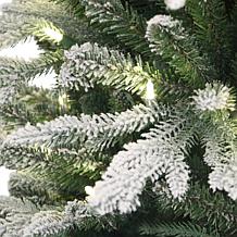 Puleo International 3' Lit Potted Flocked Artificial Christmas Tree