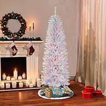 Puleo International 6.5' 250-Light Artificial Fir Christmas Tree White