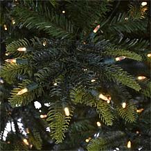 Puleo International 7.5' Color Select Pre-lit Aspen Green Fir Tree 