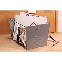 Puleo International 7.5" Durable Multifunctional Wire Basket - Grey