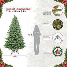 Puleo International 7.5' Pre-lit Vancouver Spruce Christmas Tree