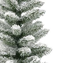 Puleo International Potted Flocked Pencil Trees in Pot 3pc Set