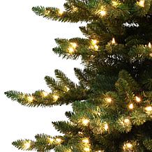 Puleo Intl. 7.5' Pre-lit Portland Spruce Artificial Christmas Tree