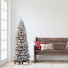 Puleo Intl. Pre-Lit 5' Fir Artificial Christmas Tree with Pine Cones