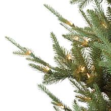 Puleo Intl. Pre-Lit 7.5' Spruce Artificial Christmas Tree, Green