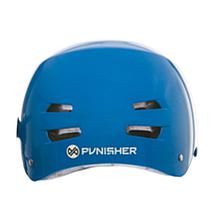 Punisher Premium Neon Blue Youth Skateboard Helmet