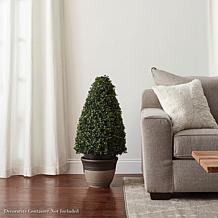 Pure Garden Artificial Boxwood Tower Topiary 36" Faux Plant