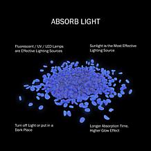 Pure Garden Glow in the Dark Solar Pathway Pebble Lights - 500-Count