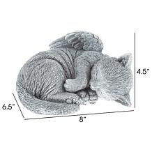Pure Garden Pet Memorial Keepsake Statue - Sleeping Angel Cat