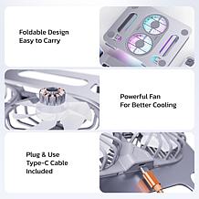 Purely C50 Adjustable Height Pro Laptop Stand Cooling Pad