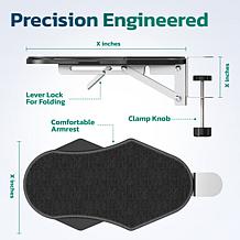 Purely E5620 Foldable Ergonomic Arm Rest for Desk