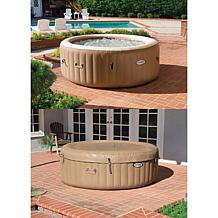 PureSpa Sahara Tan Round Bubble Spa for 4 People