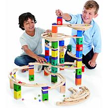 Quadrilla Wooden Marble Run The Cyclone 198 Piece Construction Set