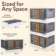 Quik Box Stackable Storage Boxes - 3-pack