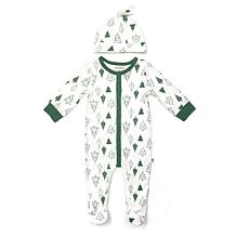 Rabbit + Bear Organic Cotton Boys Print Coverall Print Cap 2pc Set