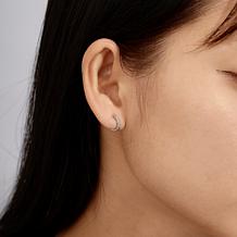 Radiance by Absolute™ 0.45ctw Hugger Hoop Earrings 2-piece Set