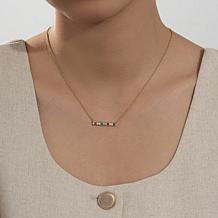 Radiance by Absolute™ 0.50ctw Round Stone Rainbow Bar Necklace