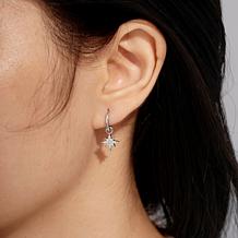 Radiance by Absolute™ 0.98ctw Charm Hoop Earrings 3-piece Set