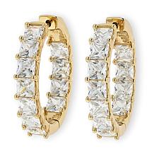Radiance by Absolute™ 1" Inside-Outside Hugger Hoop Earrings