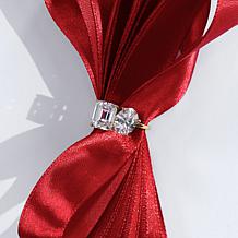 Radiance by Absolute™ 10.27ctw Oval and Emerald Cut Double-Stone Ring