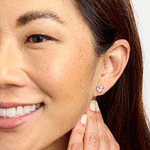 Radiance by Absolute™ 10K 2.8ctw Asscher Cut Solitaire Stud Earrings