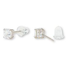Radiance by Absolute™ 10K Gold 1ctw 100-Facet Princess Stud Earrings