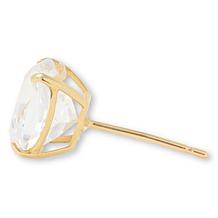 Radiance by Absolute™ 10K Gold 4ctw 100-Facet Princess Stud Earrings