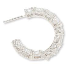 Radiance by Absolute™ 11ctw Mixed Cut Inside Outside Hoop Earrings