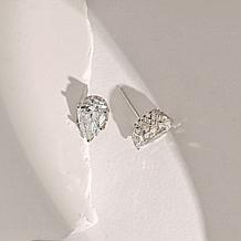 Radiance by Absolute™ 12.53ctw Pear Cut Pavé Gallery Stud Earrings