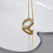 Radiance by Absolute™ 1.34ctw Baguette and Round Circle Pendant