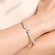 Radiance by Absolute™ 13.84ctw Pear and Pavé Bypass Cuff